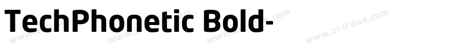 TechPhonetic Bold字体转换